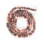 Red Series Natural Stone Beads For Diy Jewelry