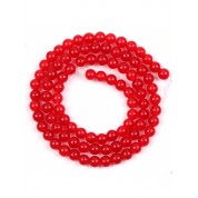 Red Series Natural Stone Beads For Diy Jewelry