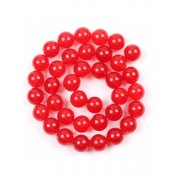 Red Series Natural Stone Beads For Diy Jewelry