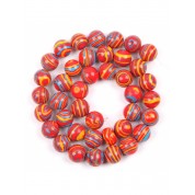 Red Series Natural Stone Beads For Diy Jewelry