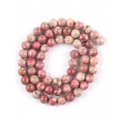 Red Series Natural Stone Beads For Diy Jewelry