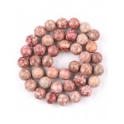 Red Series Natural Stone Beads For Diy Jewelry