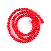 Red Series Natural Stone Beads For Diy Jewelry