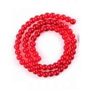 Red Series Natural Stone Beads For Diy Jewelry