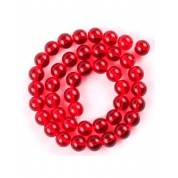 Red Series Natural Stone Beads For Diy Jewelry