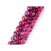 Red Series Natural Stone Beads For Diy Jewelry