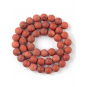 Red Series Natural Stone Beads For Diy Jewelry