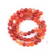 Red Series Natural Stone Beads For Diy Jewelry