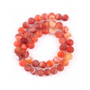 Red Series Natural Stone Beads For Diy Jewelry