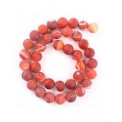 Red Series Natural Stone Beads For Diy Jewelry