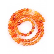 Red Series Natural Stone Beads For Diy Jewelry