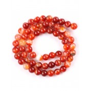 Red Series Natural Stone Beads For Diy Jewelry