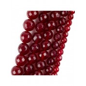 Red Series Natural Stone Beads For Diy Jewelry