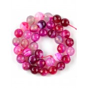 Red Series Natural Stone Beads For Diy Jewelry