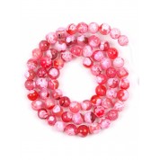 Red Series Natural Stone Beads For Diy Jewelry