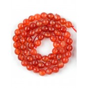 Red Series Natural Stone Beads For Diy Jewelry