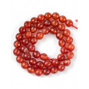 Red Series Natural Stone Beads For Diy Jewelry