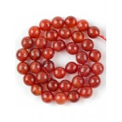 Red Series Natural Stone Beads For Diy Jewelry