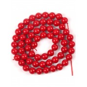 Red Series Natural Stone Beads For Diy Jewelry