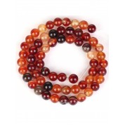 Red Series Natural Stone Beads For Diy Jewelry