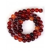 Red Series Natural Stone Beads For Diy Jewelry