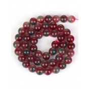 Red Series Natural Stone Beads For Diy Jewelry