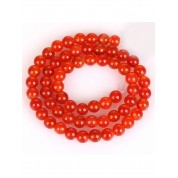 Red Series Natural Stone Beads For Diy Jewelry