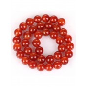 Red Series Natural Stone Beads For Diy Jewelry