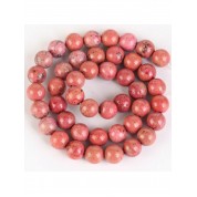 Red Series Natural Stone Beads For Diy Jewelry