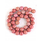 Red Series Natural Stone Beads For Diy Jewelry