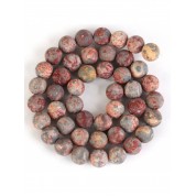 Red Series Natural Stone Beads For Diy Jewelry