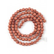 Red Series Natural Stone Beads For Diy Jewelry