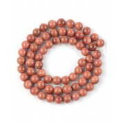 Red Series Natural Stone Beads For Diy Jewelry