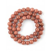 Red Series Natural Stone Beads For Diy Jewelry