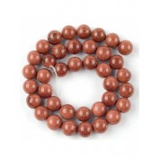 Red Series Natural Stone Beads For Diy Jewelry