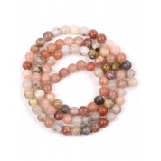 Red Series Natural Stone Beads For Diy Jewelry