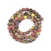 Red Series Natural Stone Beads For Diy Jewelry