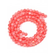 Red Series Natural Stone Beads For Diy Jewelry