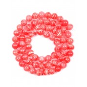 Red Series Natural Stone Beads For Diy Jewelry