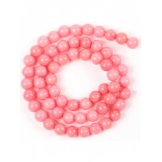 Red Series Natural Stone Beads For Diy Jewelry