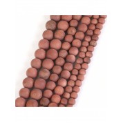 Red Series Natural Stone Beads For Diy Jewelry