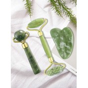 Facial Massage Roller & Guasha Board Set