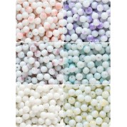 Versatile 8mm Double Color Glass Beads