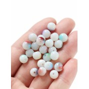 Versatile 8mm Double Color Glass Beads