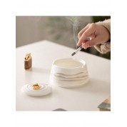 Deluxe Windproof Ceramic Ashtray With Lid