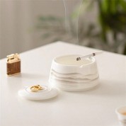 Deluxe Windproof Ceramic Ashtray With Lid