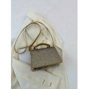 Retro Pvc Mini Square Bag For Glamorous Events