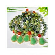 Elegant 8mm Xiuyan Jade Bracelet