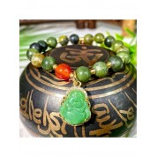 Elegant 8mm Xiuyan Jade Bracelet