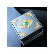 Vintage High-end Jade Relief Cigarette Box